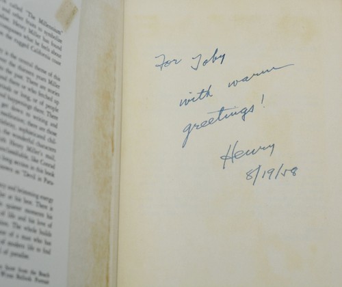 Big Sur & the Oranges of Hieronymus Bosch ~ HENRY MILLER ~ SIGNED First Edition - Imagen 5 de 7