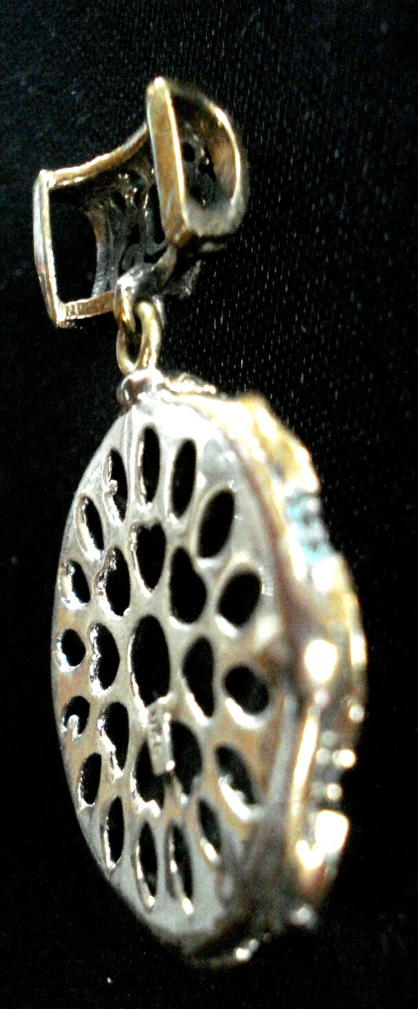 Beautiful Turkish Emerald Ruby Diamond Brass & St… - image 11