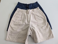 Vtg CHARTER CLUB Bermuda shorts size 4 6 Pleated High Waist Cotton Pockets