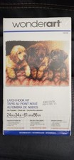 Wonderart Latch Hook Kit 24" X 34" Lab Puppies 426166 Intermediate Level