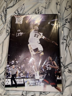 #ad Lebron James High School Wall Canvas $20.00