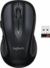 Logitech M510 Wireless Laser Mouse Dark Grey Includes USB Receiver  Batteries