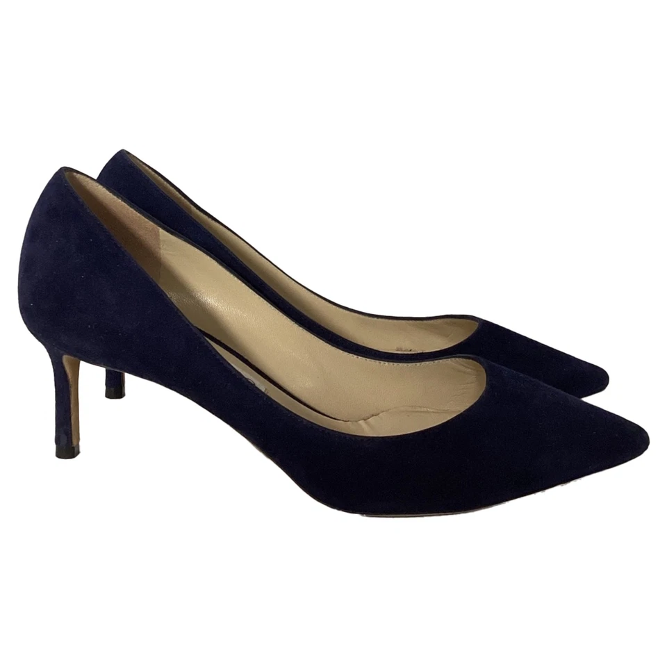 Jimmy Choo Romy 60 Pumps In Suede Women Blue Size 39.5