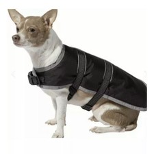 NWT KONG Dog Rip-Stop Water Resistant Reflective Black Blanket Jacket Size M