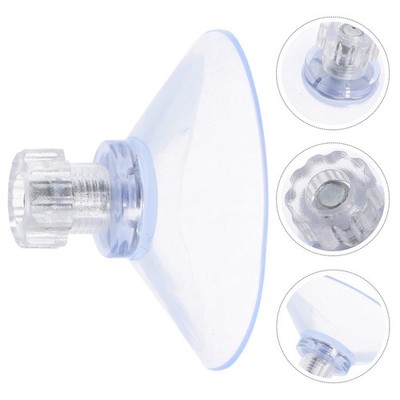  20 Pcs Suction Cup Hooks for Glass Cups Aquarium Clear Window Screw Nut