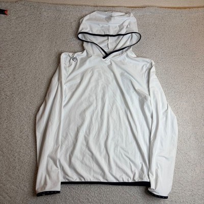 NEW Greyson Clothiers Colorado Hoodie Arctic White Navy Trim Mens Medium NWT