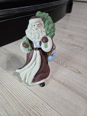 Vintage 1991 FTD Santa Claus Figurine Made in Taiwan Old World Father Christmas