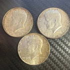 3 Kennedy Half Dollars 1967 Circulated US Coins 50C Uncertified Lot