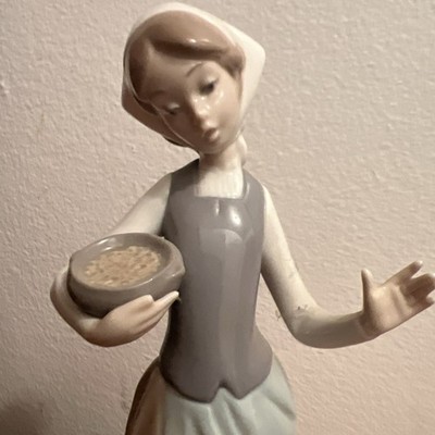 Lladro Girl With Kittens Porcelain Figurine #NAO Style Cat