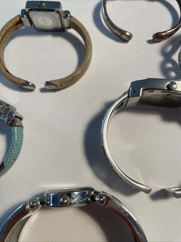 Lot Of 6 Women's Junk Drawer Geneva Watches Cuff - Picture 16 of 24