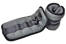 Fully Adjustable Ankle Wrist Arm Leg Weights, 1 3 lbs each 6-lb pair , Gray