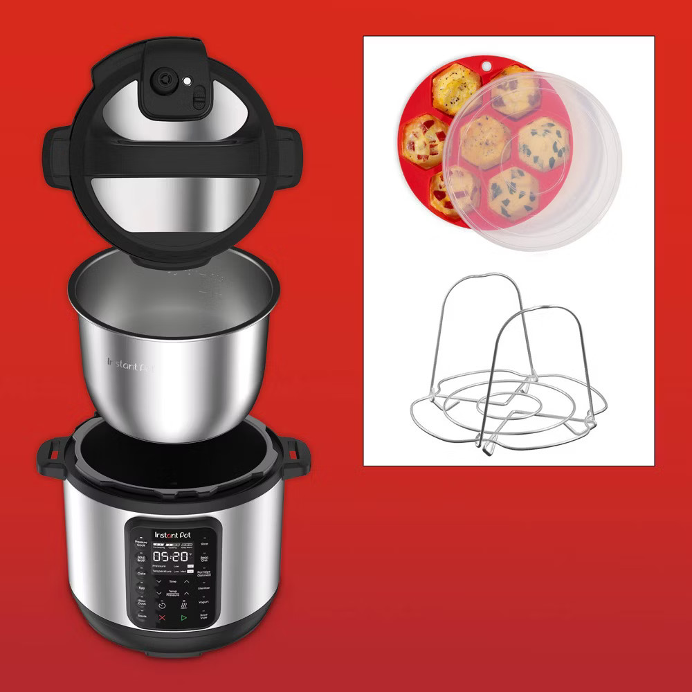 Instant Pot 6QT Multi-Cooker Rice Cooker Black 6qt 9-in-1 Pressure Bundle Multi