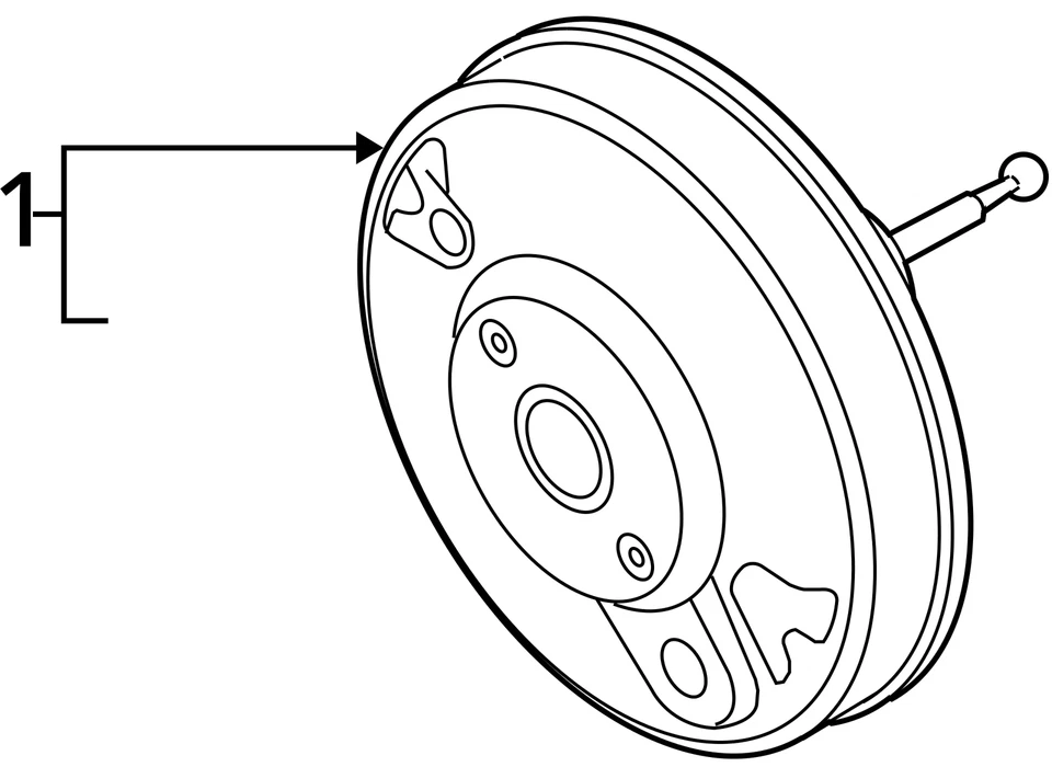 Volkswagen CC 2011 potenciador de freno OEM 98 k millas - LKQ374834689 Foto 4 de 4