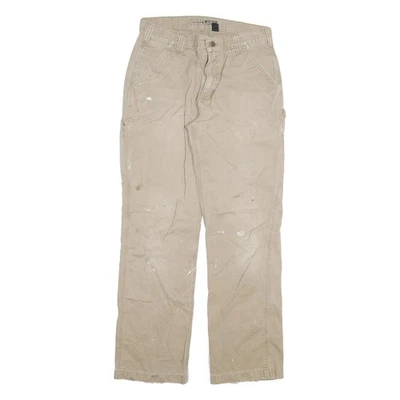 CARHARTT Jeans Hommes Beige Décontractée Droit W32 L31 Tenue de Travail Peintre - Photo 1/4
