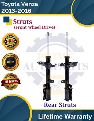 New OE Rear Left & Right Struts For 2013-2016 Toyota Venza 2WD Lifetime Warranty