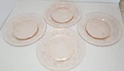 Vintage Macbeth Evans Pink Depression Glass Plate Dish Dogwood Apple Blossom