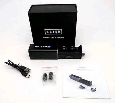 BBTEK Innovate True Wireless Earbuds TWS EARBUDS United Airlines