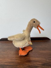 Vintage 5" Original Steiff Tulla Goose w/ Button Chest Tag 6312/00
