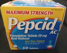 Pepcid AC - MAXIMUM STRENGTH - 50CT- Acid Reducer- NEW/SEALED *SALE* LAST 2!