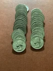 1961 Choice BU Roll of 32 -90% Silver Washington Quarters- No Reserve
