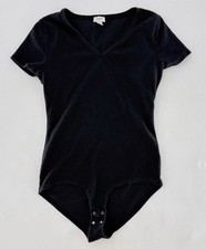 J.Crew Factory Women s Black Bodysuit Size M Modern Normcore Everyday