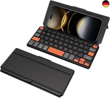 Doohoeek Dual Bluetooth Tastatur für Handy, Mini Tragbare Funktastatur für i
