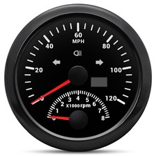 85mm Boat Gps Speedometer Gauge 0-120mph With Tachometer 0-8000rpm Waterproof 85mm Boat Gps Speedometer Gauge 0-120mph With Tachometer 0-8000rpm Waterproof