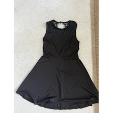 Little Black Dress Women's Sleeveless Fit and Flare Lace Back Party Cocktail