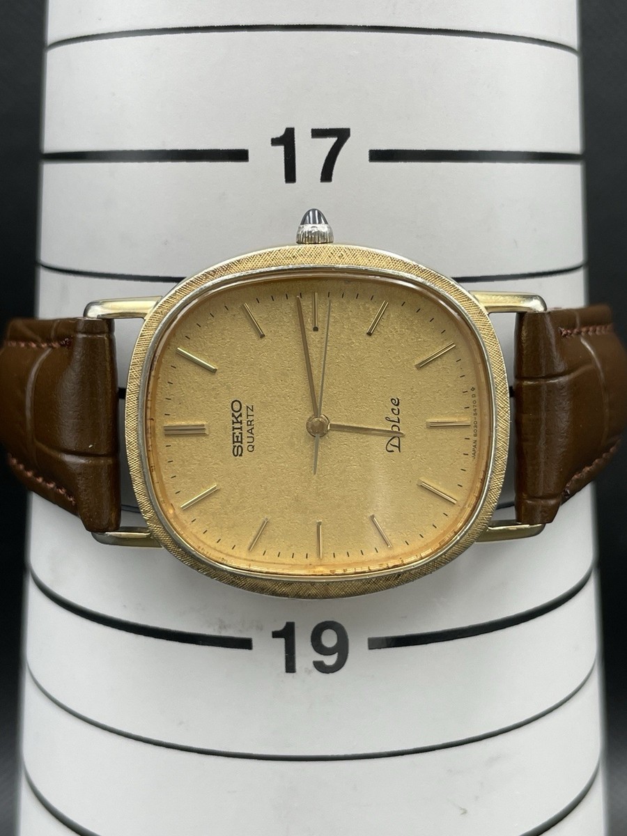 Very good] Vintage Seiko Dolce 6030-5410 Gold Quartz Men's Watch