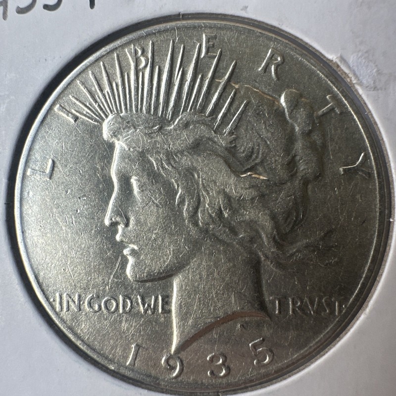 1935 p peace silver dollar Beautiful Ms Details Last Year 
