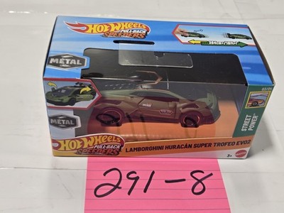 Hot Wheels Pull-Back Speeders Lamborghini Huracan Super Trofeo EVO2 Green 3+ New