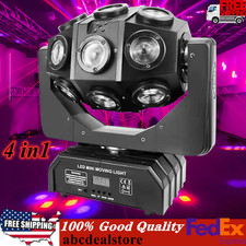 4In1 LED RGBW Stage Lighting Moving Head Light Beam DMX512 Xmas Party Disco DJ