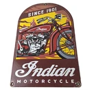 Vintage Indian Motorcycles Sign - Gas Service Station Biker Porcelain Sign