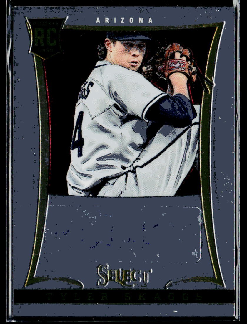 2013 Panini Select Auto #451/500 Tyler Skaggs #210 Rookie Arizona Diamondbacks