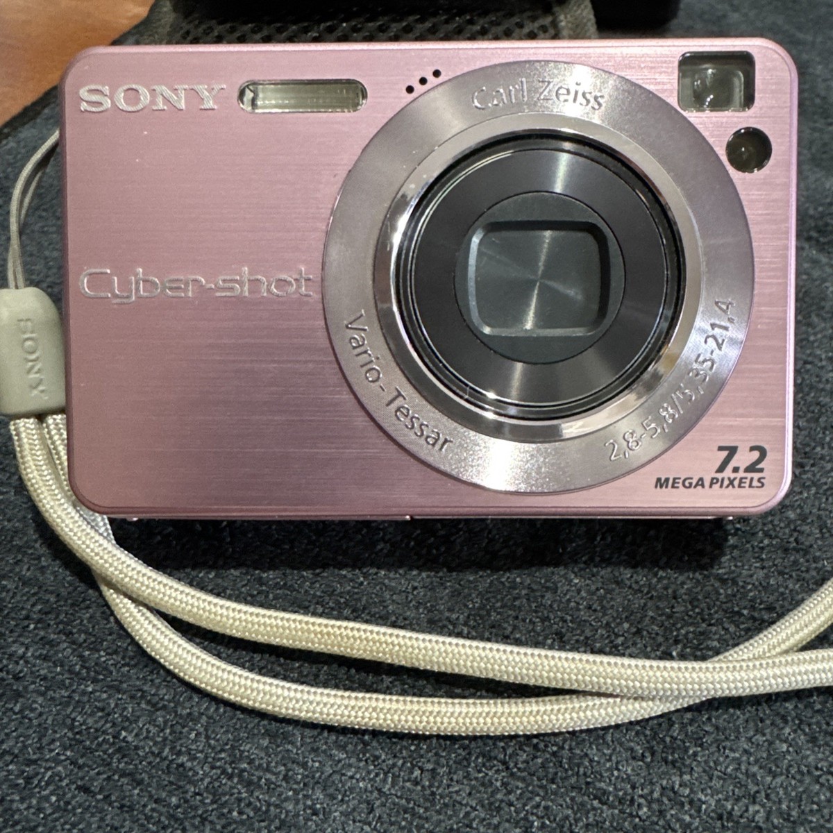 Sony CyberShot DSC-W120 Digital Camera Pink 7.2MP 4X Optical Zoom