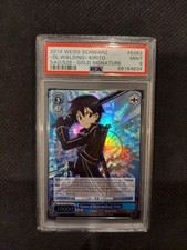 PSA 9 Demon of Dual-wielding, Kirito Gold Signature Weiss Schwarz