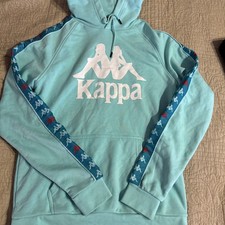 Kappa Mint Green Logo Hoodie Sweatshirt Men's Size L Large