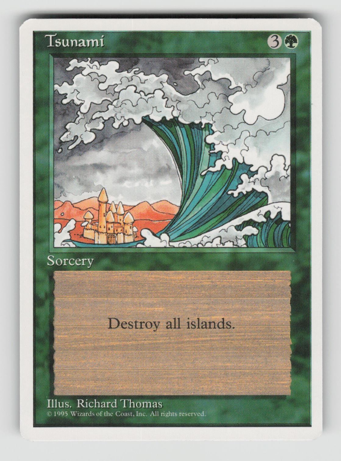 Tsunami 162 Uncommon Fourth Edition Magic: The Gathering Near Mint