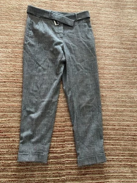 Men Peserico Trousers Grey Wool 32