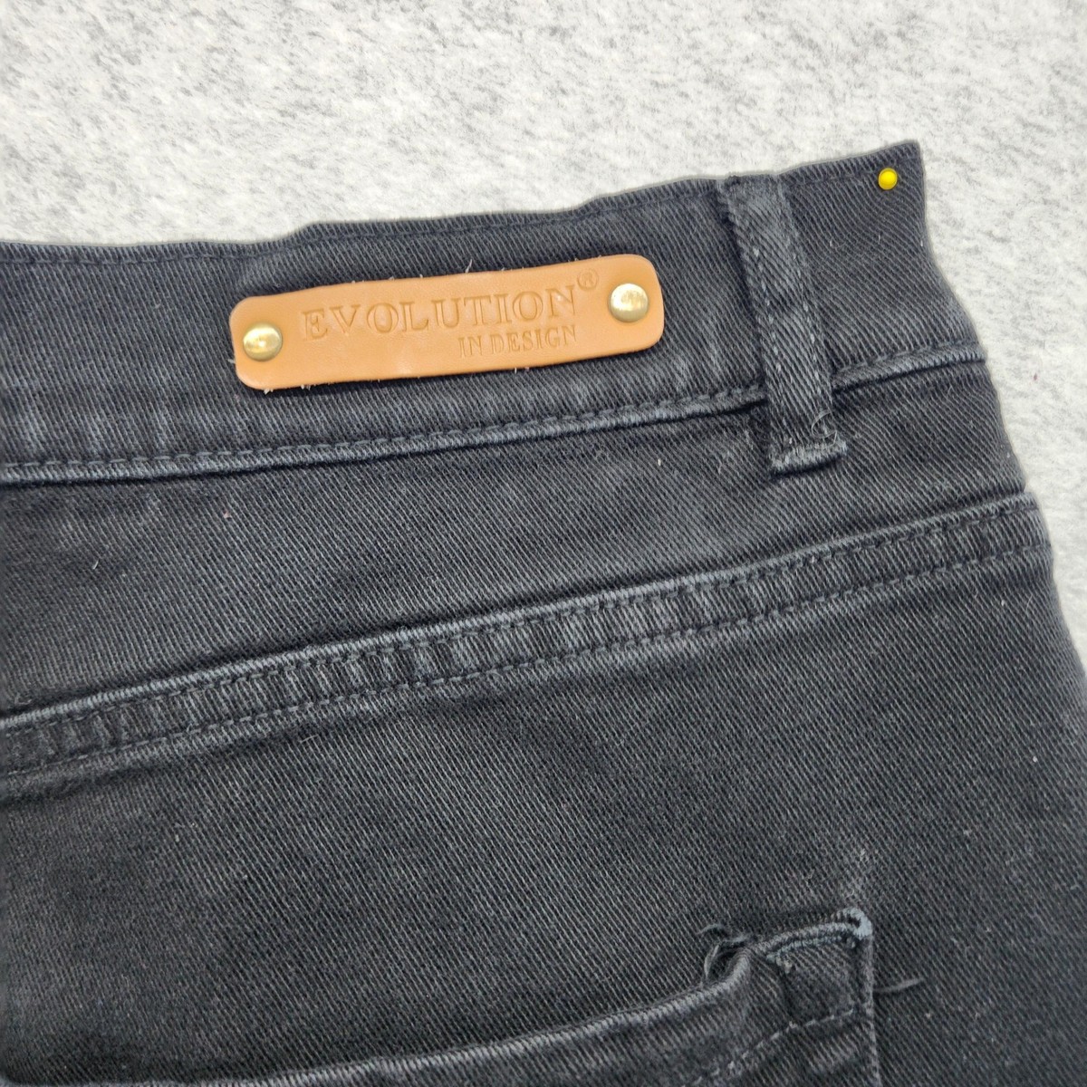 Evolution In Design Shorts Mens 40 Black Denim Bermuda 5-Pocket