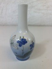 Royal Copenhagen Butterfly/Wildflower Porcelain Bud Vase