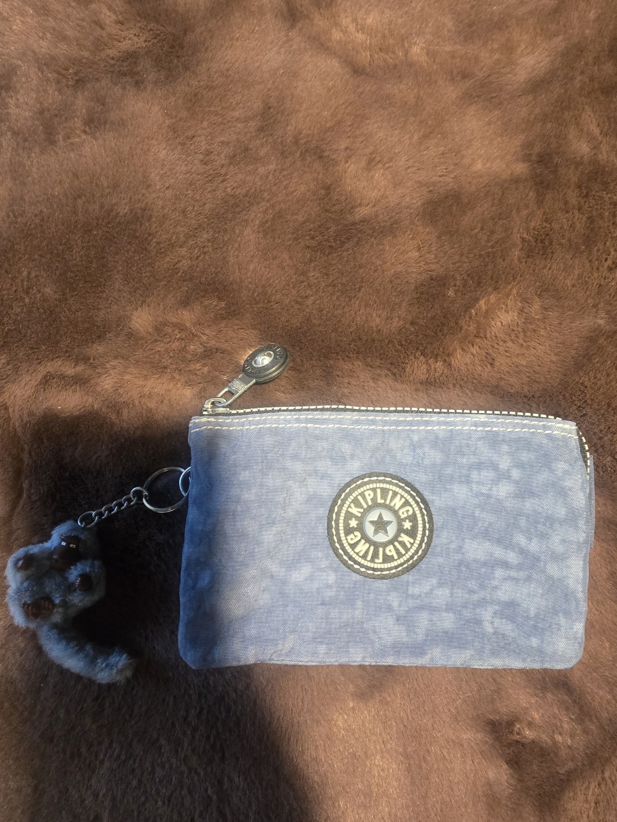 Kipling Creativity Small Pouch Blue Grey Unused w… - image 1