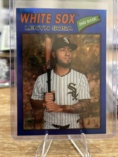 2026 Topps Heritage Lenyn Sosa Chrome Blue Refractor /150 White Six