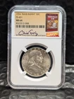 1956-P MS 64 Franklin Half Dollar NGC Bugs Bunny Error FS-401 Bill Fivaz Signed