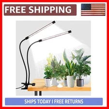 Auto Timer and Dimmable 6000K Plant Clip Light - Perfect for Indoor Gardens