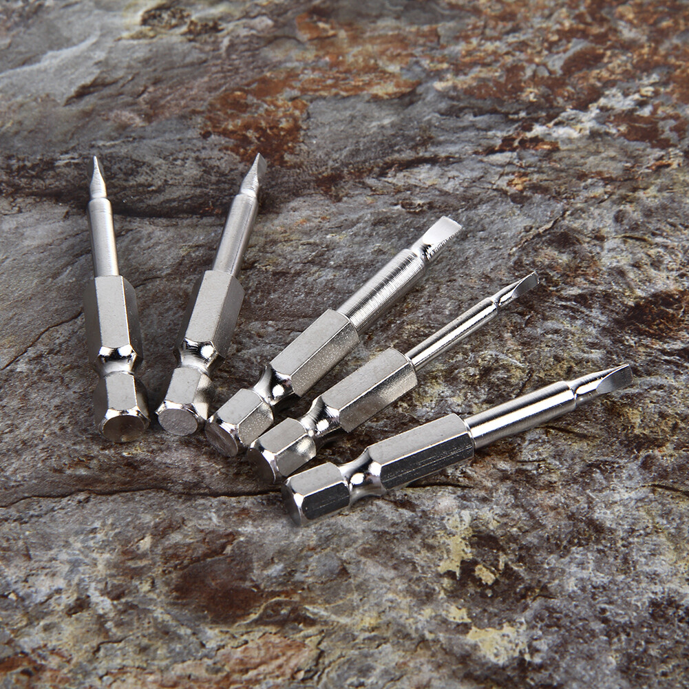 EB 5Pcs/Set Triangle Head Screwdriver Bits S2 Steel 1/4 Hex