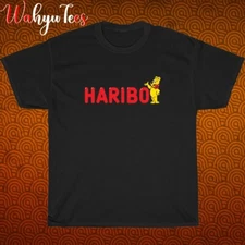 New HARIBO Gummy Bear Logo Black/Grey/Navy/White Size S-5XL Unisex T-Shirt