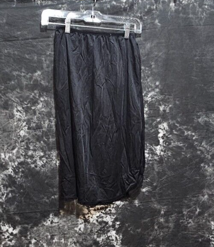 Vanity Fair - Black Nylon Half Slip - Size Small 24" - Picture 2 of 2