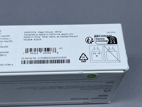 Genuine Official Apple Magic Mouse (USB‑C) - White Multi-Touch Surface A3204 NEW - Picture 4 of 9
