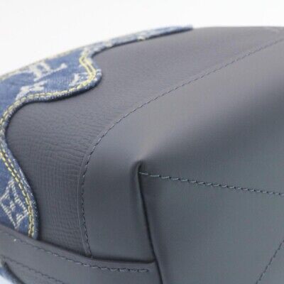 LOUIS VUITTON NIGO Monogram Denim Japanese Cruiser Bag Blue M45970 Auth 28149A s l400